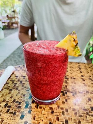 Blackberry smoothie   at Indómitos Café & Bar in Uvita