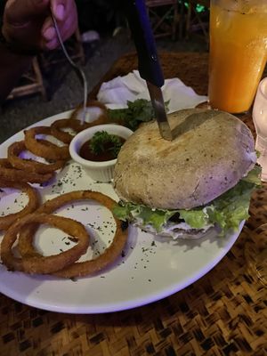 Veggie burger    at Indómitos Café & Bar in Uvita