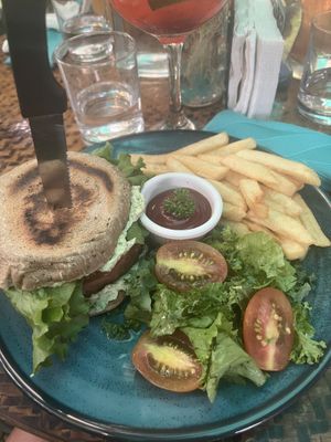 Montaña Burger  at Indómitos Café & Bar in Uvita