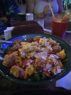 My salad (The "Playera"?). Yum! at Indómitos Café & Bar in Uvita