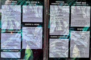 Drink Menu 2023-02 at Indómitos Café & Bar in Uvita