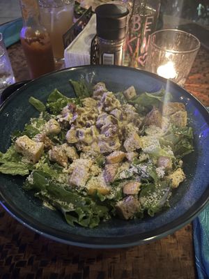 Chicken Caesar salad - such a big portion!   at Indómitos Café & Bar in Uvita