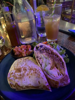 Burrito indomitos  at Indómitos Café & Bar in Uvita