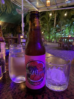Kombucha strawberry  at Indómitos Café & Bar in Uvita