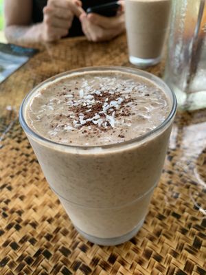 Superfood Smoothie with nuts and peanut butter at Indómitos Café & Bar in Uvita