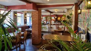 Interior at Hank's Vegan Restaurant in Ipswich