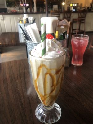 Vanilla chai milkshake  at Hank's Vegan Restaurant in Ipswich