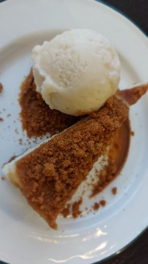Biscoff cheesecake at Hank's Vegan Restaurant in Ipswich