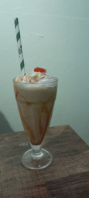 Chai milkshake - delicious! at Hank's Vegan Restaurant in Ipswich