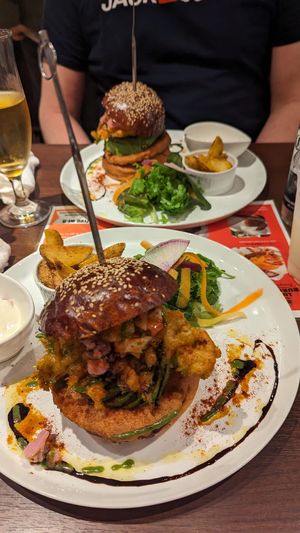 Vegetarian Burger  at Luxe Burgers in Tokyo