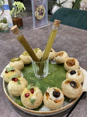 Pani puri at Munch Box by Nidhi in Bangkok