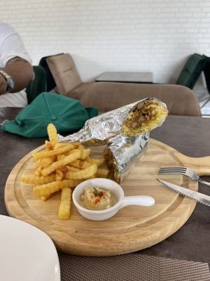 Delicious shawarma wrap!  at Munch Box by Nidhi in Bangkok