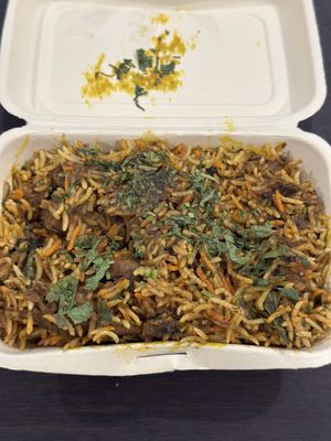 Vegan lamb biryani   at Munch Box by Nidhi in Bangkok