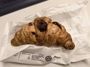 Chocolate croissan at Caracolito in Trento
