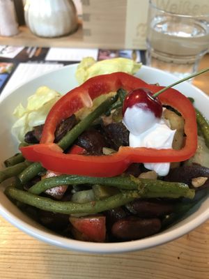 Bean salad  at Franz-Fischer-Hütte in Zederhaus