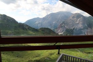 View from our room at Franz-Fischer-Hütte in Zederhaus