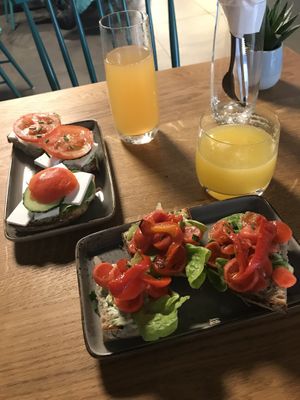 Greek sandwich and Kimchi sandwich @ Au Contraire, Freiburg at au contraire in Freiburg