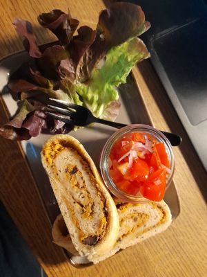 Foccacia rolls at au contraire in Freiburg