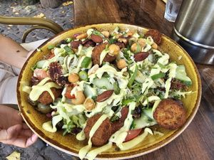 Vegan salade at Het Hof Van Dwingeloo in Dwingeloo