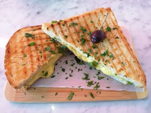 Grilled Cheese Sandwich w/o tomato marmalade at OM NOM NOM CAFÉ in Munich