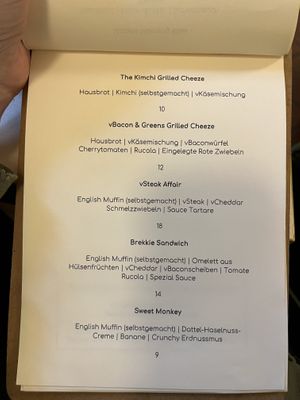 Menu (new location 2025) #Veganuary at OM NOM NOM CAFÉ in Munich