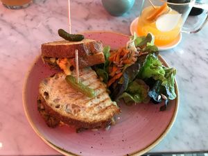 Grilled cheese sandwhich🥰 at OM NOM NOM CAFÉ in Munich