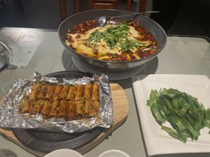 The food I chose:  at Tianchu Miaoxiang - Chaowai in Beijing