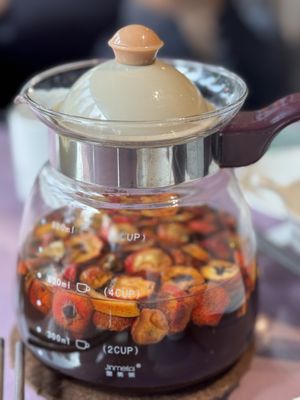 Healthy tea (little bit sweet because of berries )  at Tianchu Miaoxiang - Chaowai in Beijing