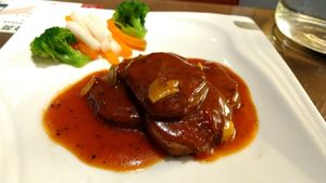 fake steak! at Tianchu Miaoxiang - Chaowai in Beijing