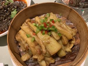 braised eggplants w vermicelli (good but oily for my taste) at Tianchu Miaoxiang - Chaowai in Beijing