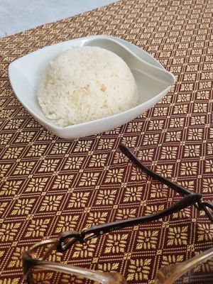 Sticky jasmine rice at Siam Beach in Altea