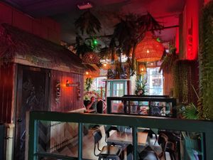 Inside of the restaurant at The Bamboo Room in Hoorn