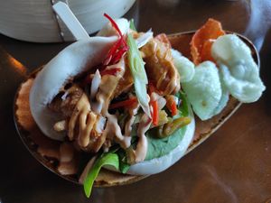 Vegan Bao Bun at The Bamboo Room in Hoorn