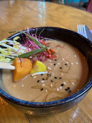 Pinda soep at The Bamboo Room in Hoorn