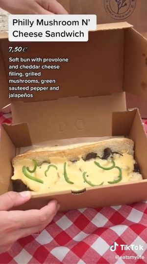 Philly Mushroom n' Cheese Sandwich at Joshua Tree Cafe in Athens