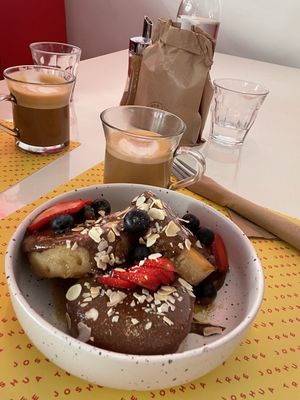 Praline dream pancakes   at Joshua Tree Cafe in Athens