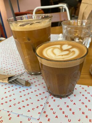 Fab coffee! at Joshua Tree Cafe in Athens