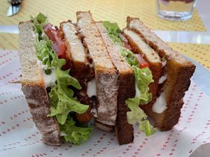 T.L.T sandwich, €9  at Joshua Tree Cafe in Athens