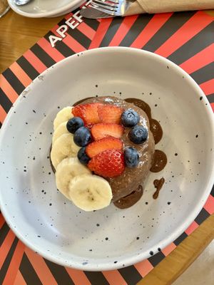 Pancake with praline  at Joshua Tree Cafe in Athens