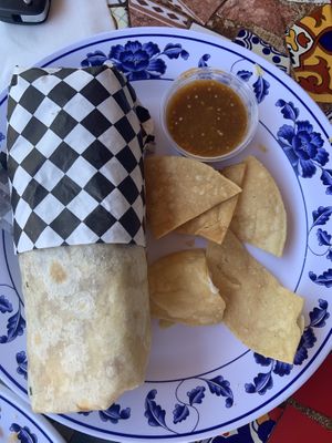 Burrito 🌯 de carnitas  at Vegan by El Zamorano in Costa Mesa