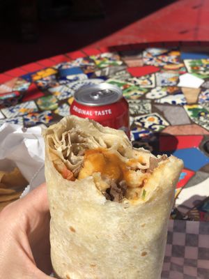 Cali burrito  at Vegan by El Zamorano in Costa Mesa