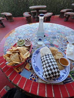 Vegan veggie burrito   at Vegan by El Zamorano in Costa Mesa