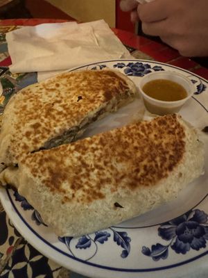 Asada crunch wrap   at Vegan by El Zamorano in Costa Mesa