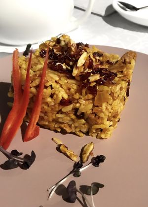 East Pilaf with Almond and Red Barberry at Veget Vegan in Kharkiv