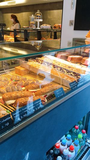 vegan carrot cake available at Johann's by Winkler in Linz
