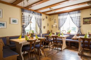 Restaurant interior at Landgasthof Löwen in Obersasbach