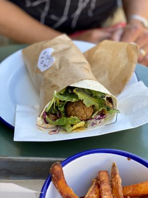 Fallafel wrap at Mat Fra Hagen in Trondheim