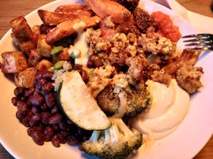 Salatbar at Mat Fra Hagen in Trondheim