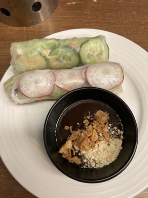 Spring rolls at Saigon Noodle Bar in Rovaniemi