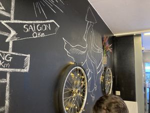 Cute decor at Saigon Noodle Bar in Rovaniemi